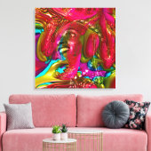 Muziekfestival Canvas Afdruk (Insitu (Woonkamer))