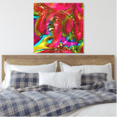 Muziekfestival Canvas Afdruk (Insitu (Slaapkamer))