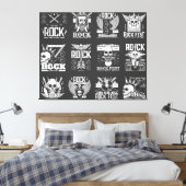 Muziekfestival Canvas Afdruk (Insitu (Slaapkamer))