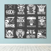 Muziekfestival Canvas Afdruk (Insitu (Houten vloer))