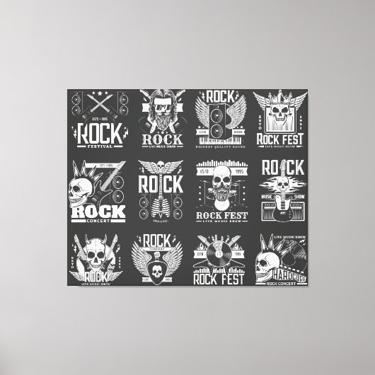 Muziekfestival Canvas Afdruk (Voorkant)