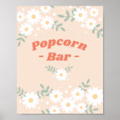 Muziekfestival Daisy Popcorn Bar Print (Voorkant)