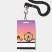Muziekfestival Feest Badge (Voorzijde met lanyard)