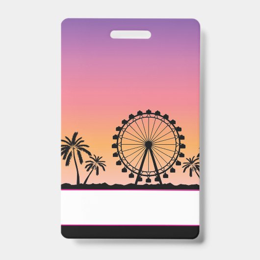 Muziekfestival Feest Badge (Voorzijde)