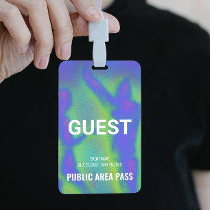 Muziekfestival Feest Gastentoegang Evenement Badge