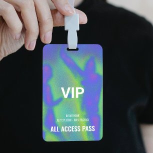 Muziekfestival Feest VIP All Access Pas Evenement Badge
