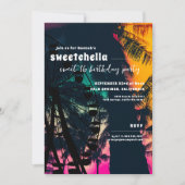 Muziekfestival | reuzenrad palmen zoet 16 kaart (Voorkant)