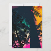 Muziekfestival | reuzenrad palmen zoet 16 kaart (Achterkant)