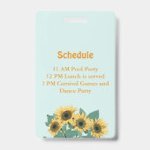 Muziekfestival Verjaardagsfeest VIP Badge (Achterkant)