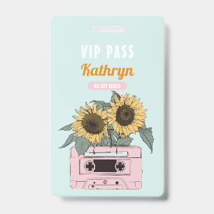 Muziekfestival Verjaardagsfeest VIP Badge