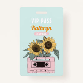 Muziekfestival Verjaardagsfeest VIP Badge