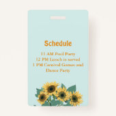 Muziekfestival Verjaardagsfeest VIP Badge (Achterkant)