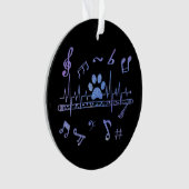 Muziekflet met schilderafdrukken ornament (voorkant)