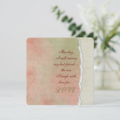 muziekflorale achtergrond met bruiloft vers kaart (Staand voorkant)