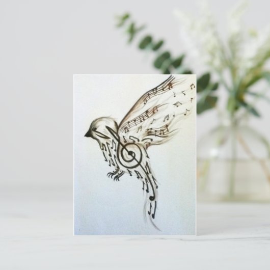 Muziekflys Briefkaart (Staand voorkant)