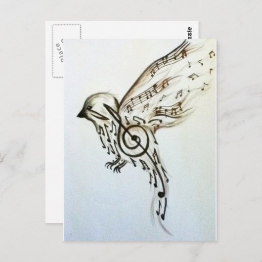 Muziekflys Briefkaart (Voorkant / Achterkant)