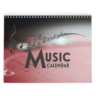 Muziekfoto's en offertes wandagenda kalender
