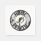 Muziekgedreven luiers servet (Voorkant)