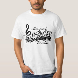 Muziekgenie Jumked Musical Notes T-shirt