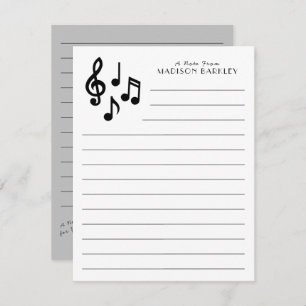 Muziekgenoot leraar muzikant bedankkaart