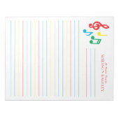 Muziekgenoot leraar muzikant notitieblok (Voorkant)