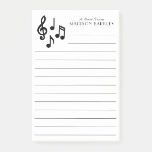 Muziekgenoot leraar muzikant post-it® notes