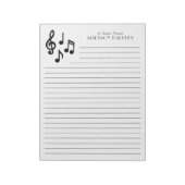 Muziekgenoot leraar notitieblok (Linkerzijde)