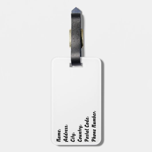 Muziekgenugel Bagagelabel (Achterkant verticaal)