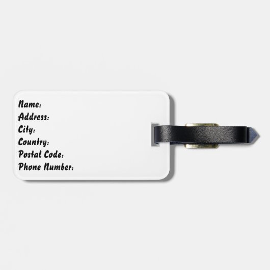 Muziekgenugel Bagagelabel (Achterkant horizontaal)