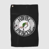 Muziekgestuurde golfhanddoek (Voorkant)