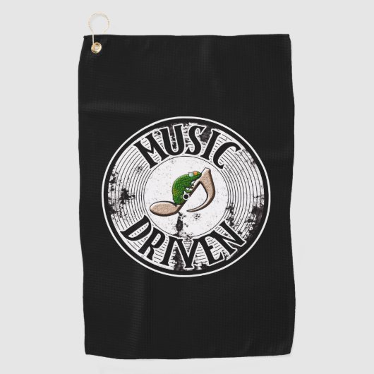 Muziekgestuurde golfhanddoek (Voorkant)