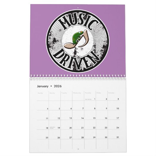 Muziekgestuurde Kalender (Jan 2026)