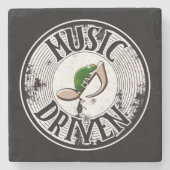 Muziekgestuurde Stenen Onderzetter (Voorkant)