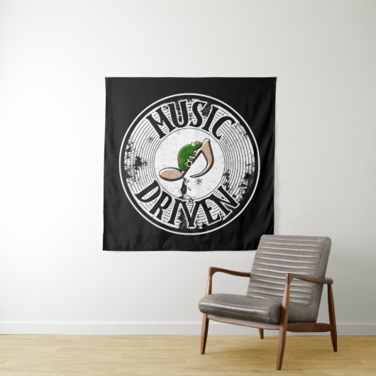 Muziekgestuurde tapijten wandkleed (In Situ (horizontaal))