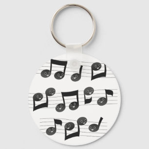 Muziekgezichten Sleutelhanger