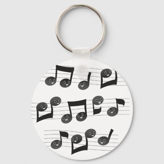 Muziekgezichten Sleutelhanger (Voorkant)