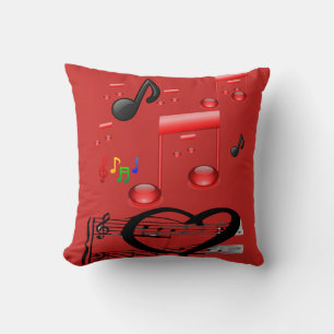 muziekgitaar met kussen en decore