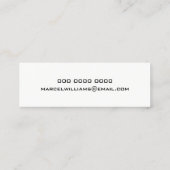 muziekgitaarleraar prof wit mini visitekaartje (Achterkant)