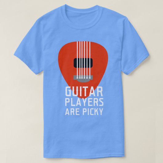  muziekgitaarspelers zijn Picky String Inst T-shirt (Design voorkant)