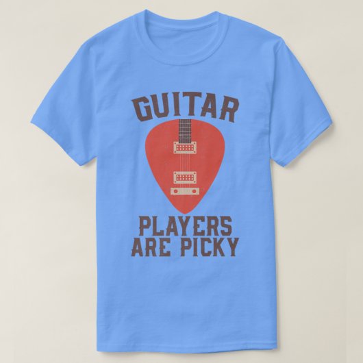 muziekgitaarspelers zijn Picky String Inst T-shirt (Design voorkant)