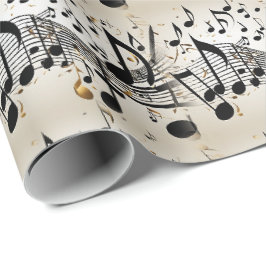 Muziekgolf Cadeaupapier