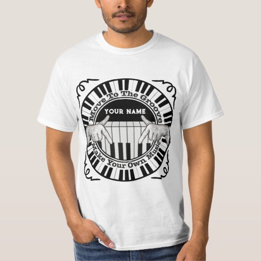 muziekgroef t-shirt (Voorkant)