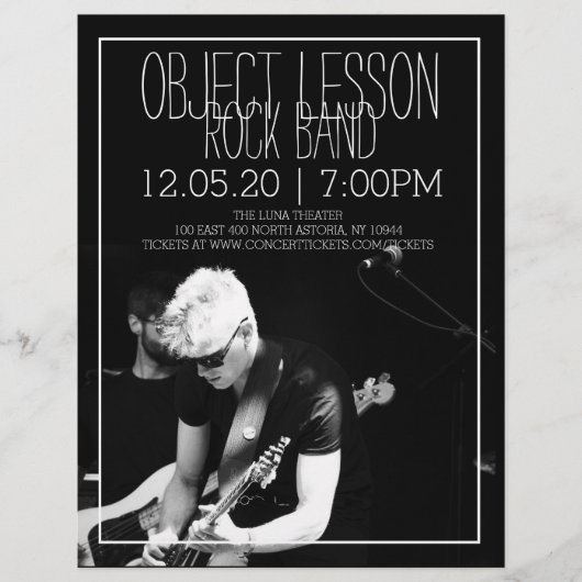 Muziekgroep Concert Flyer (Voorkant)