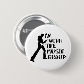Muziekgroep Ronde Button 5,7 Cm (Voorkant /achterkant)