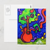 Muziekgroeten door piliero briefkaart (Voorkant / Achterkant)