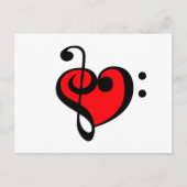 Muziekhart Briefkaart (Voorkant)