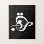 Muziekhart - Ik hou van muziek Legpuzzel (Verticaal)