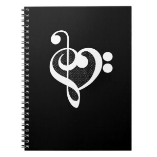 Muziekhart - Ik hou van muziek Notitieboek