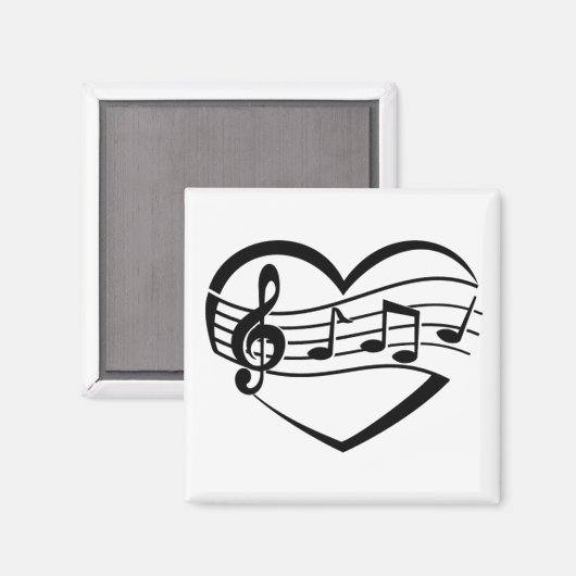 Muziekhart Magneet (Voorkant / Achterkant)