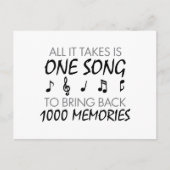 Muziekherinneringen Briefkaart (Voorkant)